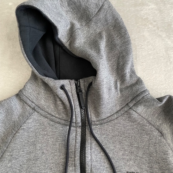 Nike Tech Fleece Windrunner Mens Full Zip Hoodie Sz XL Heather Gray 805144-091 - Picture 9 of 12